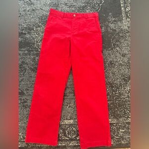Vineyard Vines Boys Red Corduroy Pants